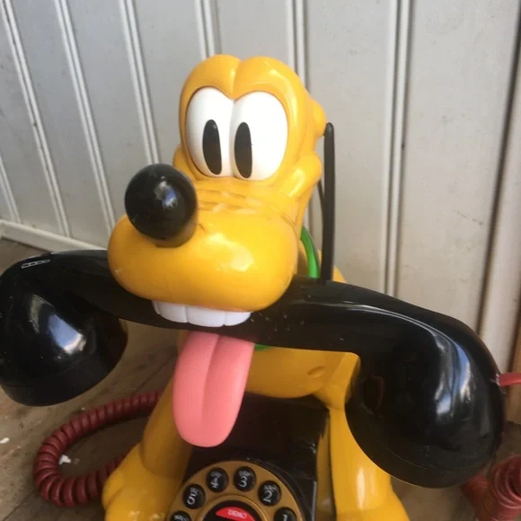 DISNEY Vintage Pluto Talking Telephone Push Button Phone Decor - Picture 3 of 12